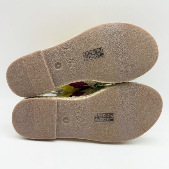 Sam Edelman Kids Kayden Slingback Sandal US 1 M Beige Multicolor Leather NIB - Picture 11 of 12